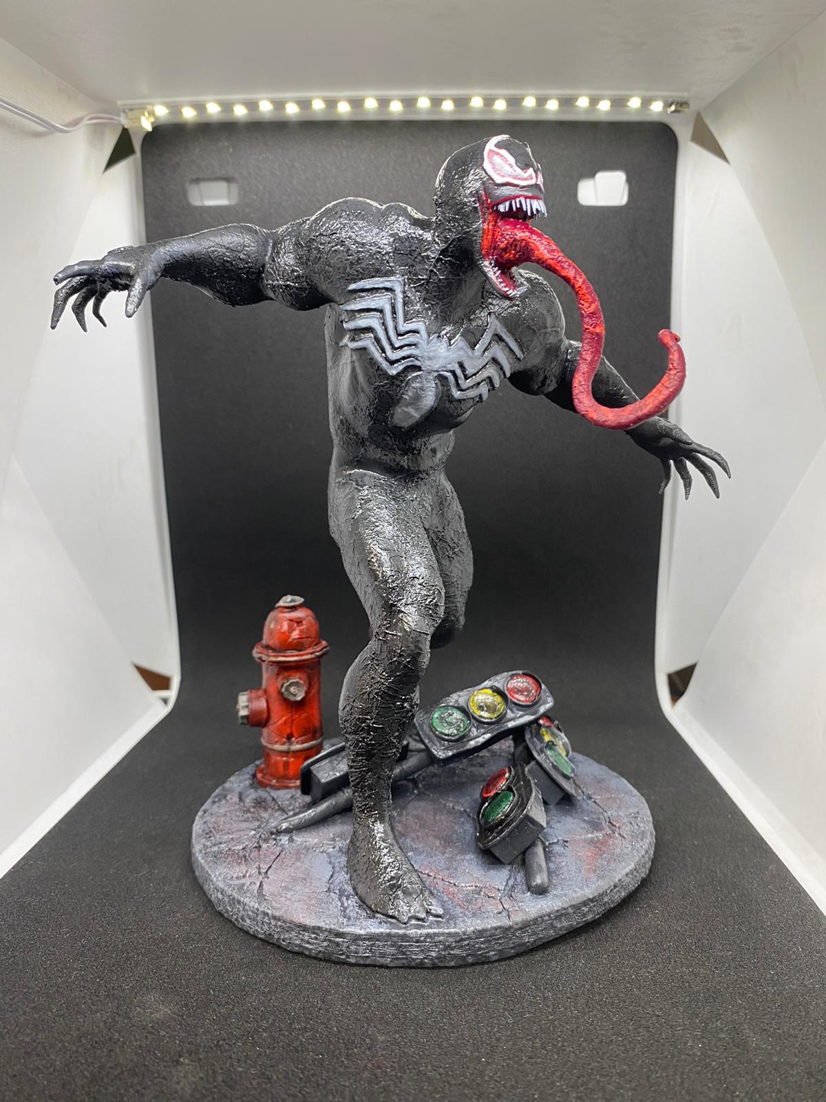 Venon Marvel Pintado a mano